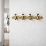 Vintage Brass Wall Hook Rack – Hook Coat & Bag Hanger