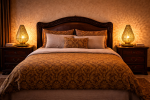 Moroccan Brass Bedside Lamps – Symmetrical Pair for Elegant Bedroom Styling - Image 2