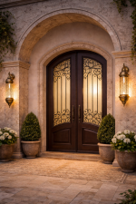 Moroccan Brass Wall Lantern Pair – Elegant Entrance & Doorway Lighting - Image 2