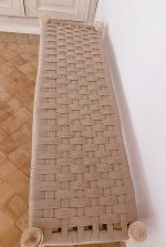 Marokkaanse handgeweven bank met koord - Image 5