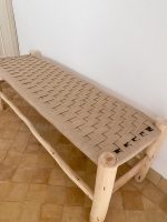 Marokkaanse handgeweven bank met koord - Image 2