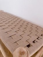 Marokkaanse handgeweven bank met koord - Image 4