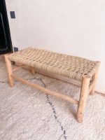 Marokkaanse handgeweven bank met palmbladkoord - Image 6