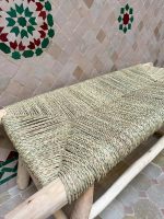 Marokkaanse handgeweven bank met palmbladkoord - Image 6