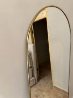 Moroccan Handmade Brass Wall Mirror - Door Shape - Image 2