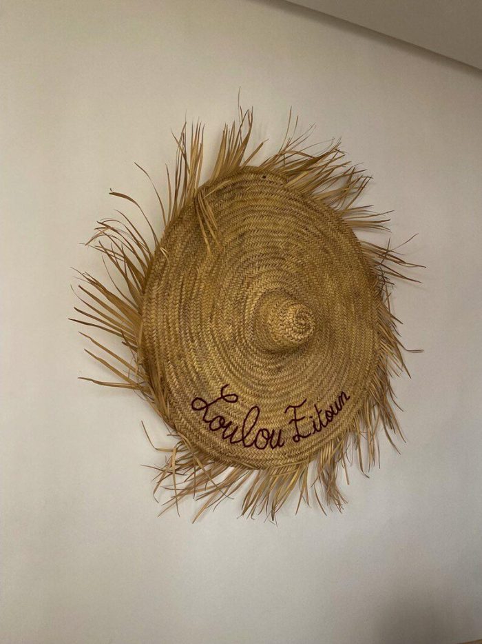 Fringed Wall Mounted Straw Hat - Customizable - Image 7