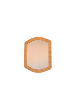 Moroccan Rectangular Raffia Mirror - Handwoven Wall Mirror - Image 3