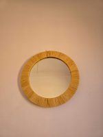 Moroccan Raffia Mirror – Round Handwoven Wall Mirror - Image 2