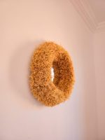 Moroccan Raffia Mirror – Round Handwoven Wall Mirror - Image 3