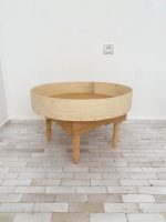 Ronde Marokkaanse Salontafel van Hout - Image 2