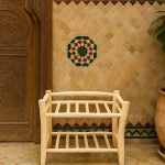 Handcrafted Wooden Shoe Rack – Two-Tier Natural Wood Organizer