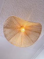 Handcrafted Raffia Pendant Light – Moroccan Parasol Lampshade - Image 4