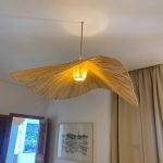 Handgemaakte raffia hanglamp – Marokkaanse parasol lampenkap (variant)