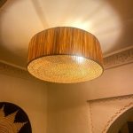 Handgemaakte raffia hanglamp – Marokkaanse hanglamp (variant)
