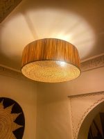 Handcrafted Raffia Pendant Light – Moroccan Hanging Lamp