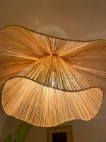 Handmade Raffia Ceiling Lamp - Wavy Pendant Light - Image 5