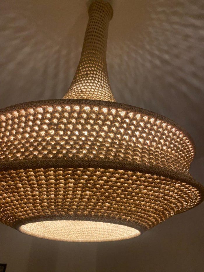 Handwoven Cord Pendant Lamp – Sculptural Hanging Light - Image 2