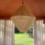 Handcrafted Raffia Pendant Light – Moroccan Hanging Lamp