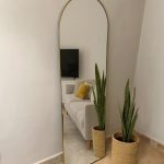 Marokkaanse handgemaakte messing wandspiegel – deurvorm