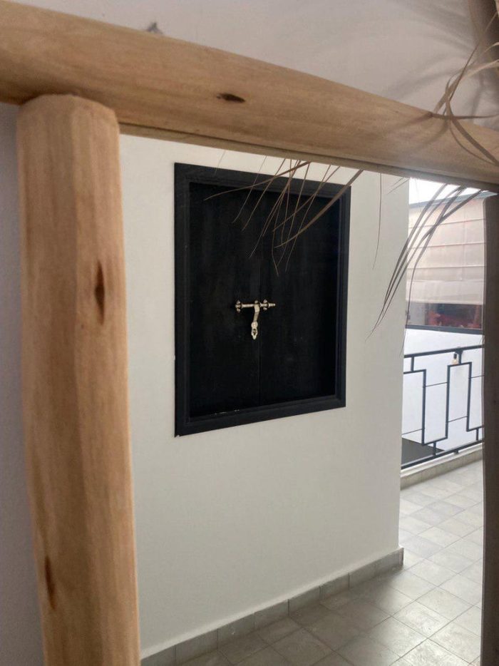 Handmade Rectangular Wooden Mirror – Natural Wood Frame - Image 5