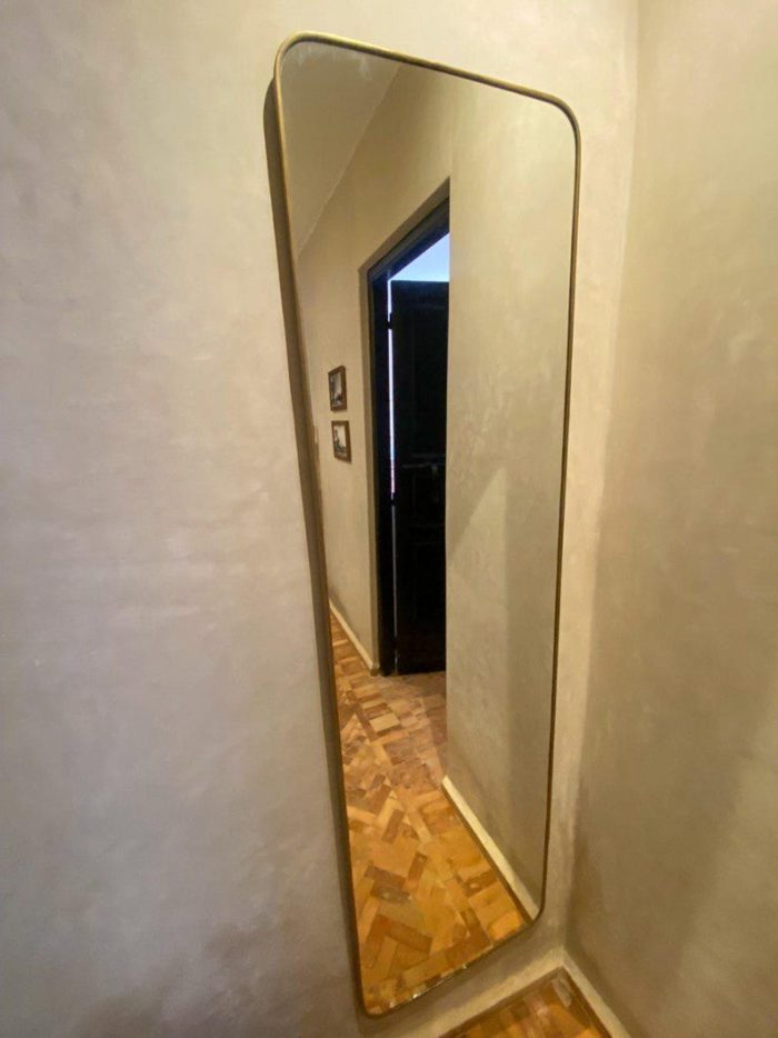 Moroccan Rectangular Handmade Brass Wall Mirror - Image 4