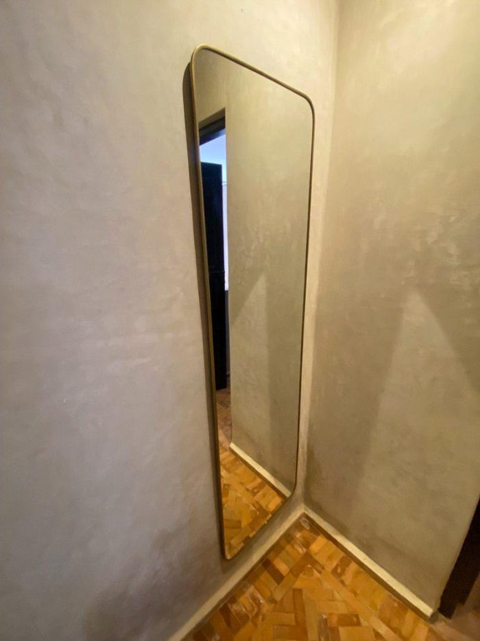 Moroccan Rectangular Handmade Brass Wall Mirror - Image 3