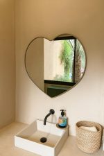 Handmade Moroccan Brass Heart Mirror - Wall Decor