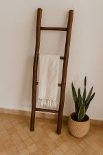 Decorative Wooden Ladder for Towel Storage - Image 7