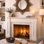 Moroccan Wooden Mirror – Round Handwoven Frame