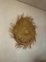 Fringed Wall Mounted Straw Hat - Customizable - Image 2