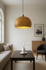 Handmade Oxidized Copper Dome Pendant Light - Image 4