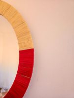 Moroccan Raffia Mirror – Round Handwoven Wall Mirror - Image 2