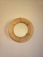 Moroccan Raffia Mirror – Round Handwoven Wall Mirror