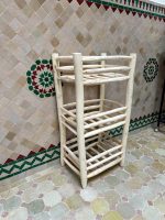 Handcrafted Wooden Shoe Rack - Rustic 3-Tier Storage Organizer - Image 2