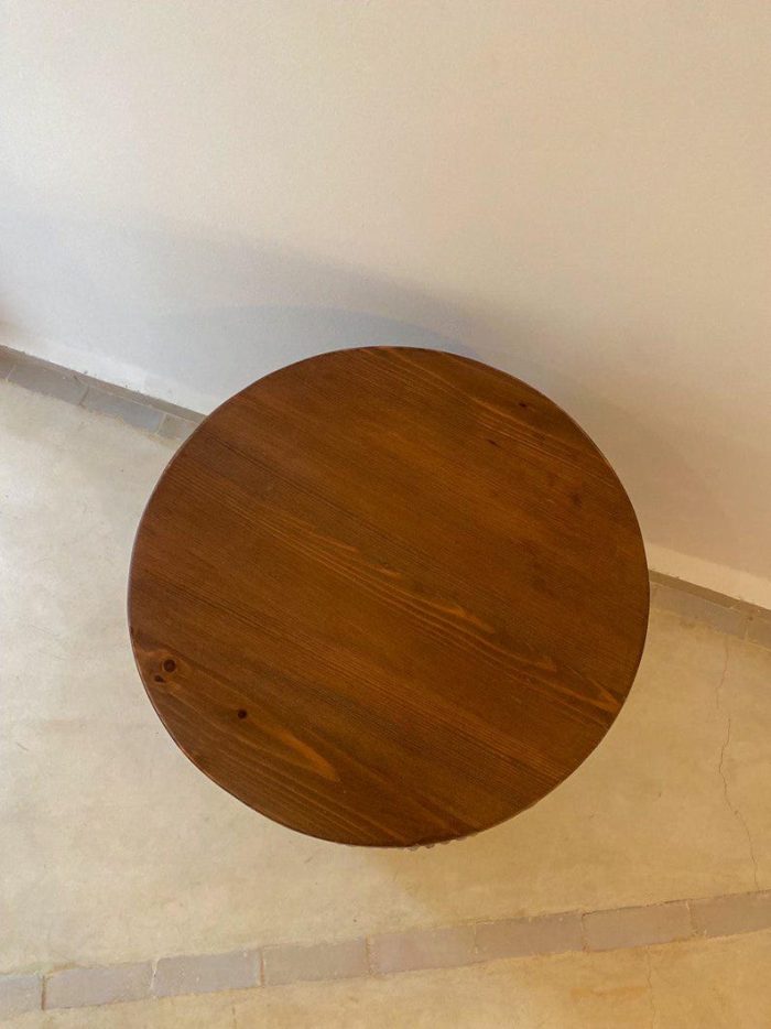 Moderne Geribbelde Walnoten Houten Nachtkastje - Image 3