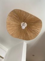 Handcrafted Raffia Pendant Light – Moroccan Parasol Lampshade - Image 4