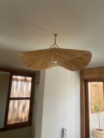 Handcrafted Raffia Pendant Light – Moroccan Parasol Lampshade