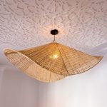 Handcrafted Raffia Pendant Light – Moroccan Parasol Lampshade