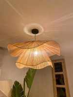 Handmade Raffia Ceiling Lamp - Wavy Pendant Light