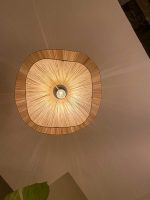 Handmade Raffia Ceiling Lamp - Wavy Pendant Light - Image 6