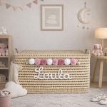 Personalised Palm Leaf Toy Chest – Custom Storage Box 80 cm - Image 7