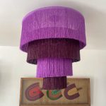 Moroccan Hdoum Fringe Pendant Lamp - Handcrafted Statement Light