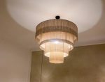 Moroccan Hdoum Fringe Pendant Lamp - Tiered Design - Image 5