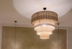 Moroccan Hdoum Fringe Pendant Lamp - Tiered Design - Image 2