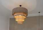 Moroccan Hdoum Fringe Pendant Lamp - Tiered Design