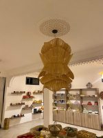 Moroccan Layered Wave Pendant Lamp – Handwoven Ceiling Light - Image 5