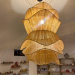 Moroccan Layered Wave Pendant Lamp – Handwoven Ceiling Light