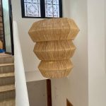 Oversized Hexagonal Pendant Light – Handwoven Moroccan Design