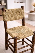 Marokkaanse Barkruk met Koord van Palmblad - Image 5