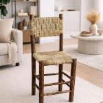 Marokkaanse Barkruk met Koord van Palmblad